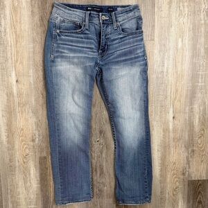 BKE Jake Blue Jeans Mens Straight Leg Distressed Casual Western Denim-size 30x30